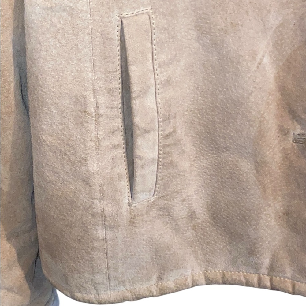 Vintage Adler Collection Suede Leather Jacket soft Faux Sherpa Fur lined Fall - Picture 5 of 10